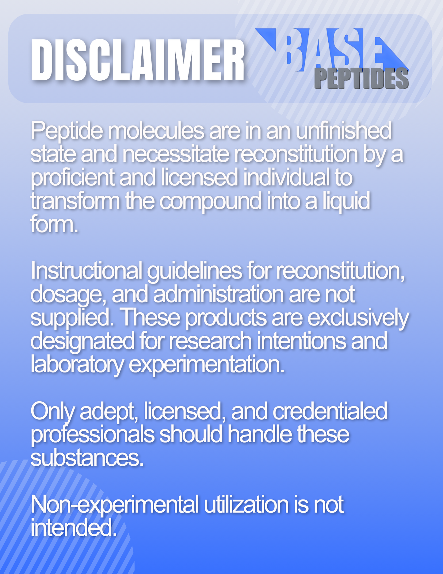 Bacteriostatic BAC Water 30ML